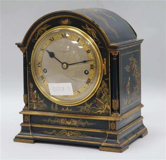 A chinoiserie mantel clock, by Sir John Bennett Ltd